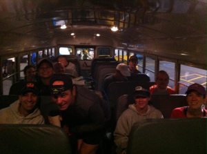 WARM buses & friendly chatter made the shuttle ride pass quickly...