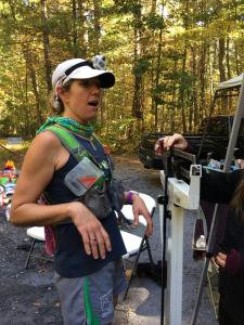 Second weigh-in of the race...not sure what that expression is all about!